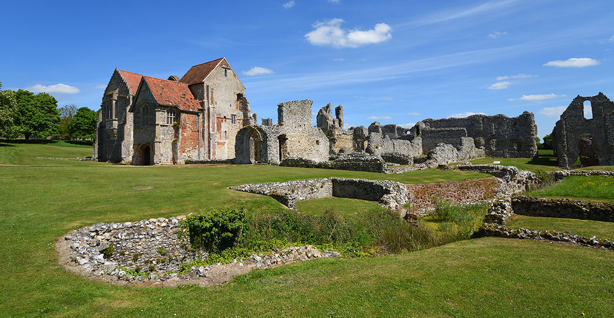Ruïnes van de Priorij in Castle Acre